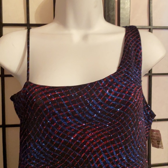 NWT Vintage Ms. J Metallic Party Dress Size XL - Picture 2 of 5